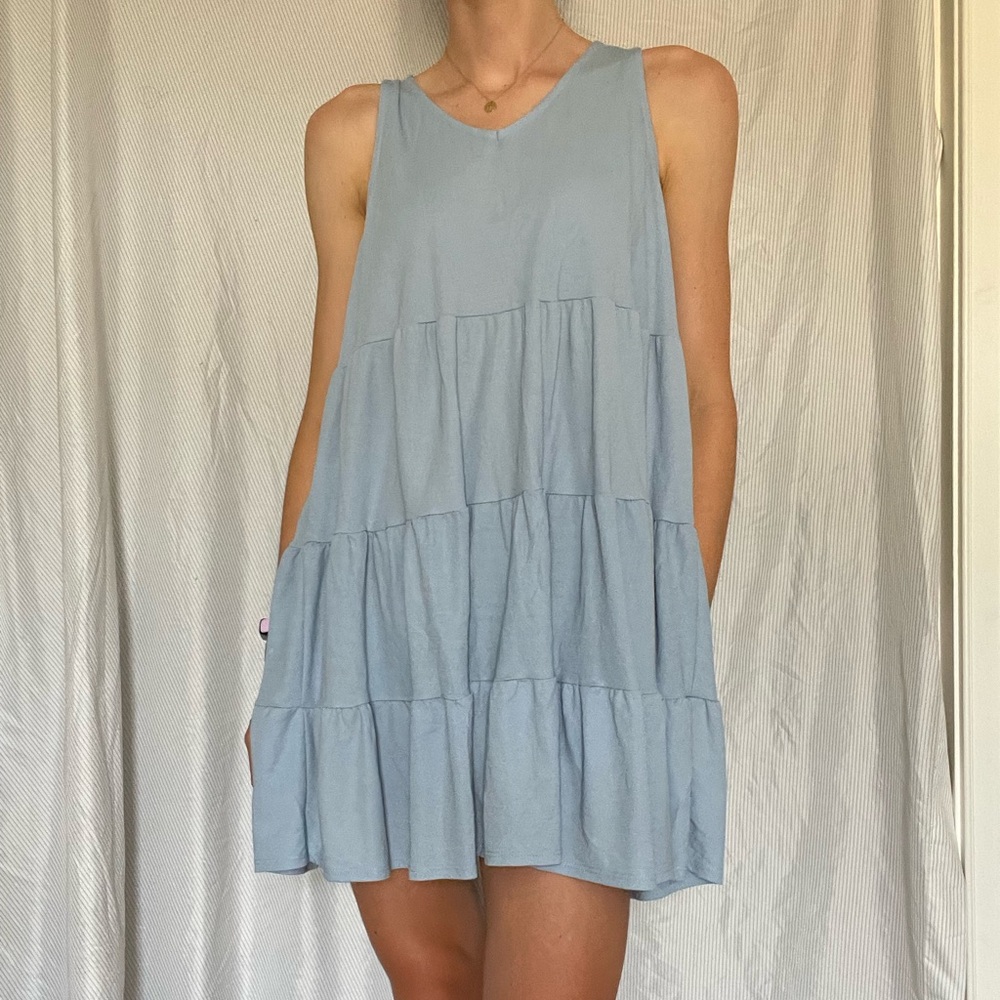 Beautiful babydoll baby blue dress